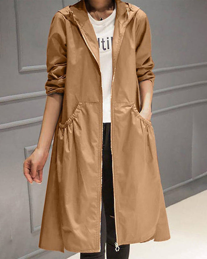 Victoria | Elegant Statement Pleated Trench Coat