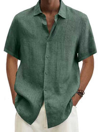 Diederik | Breathable short sleeve linen shirt