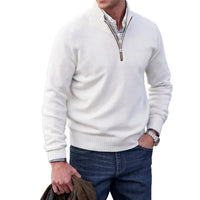 Connor | Men's Zip-Up Knit Sweater
