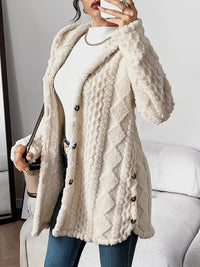 Emily | Cozy Plush Size Hooded Cardigan