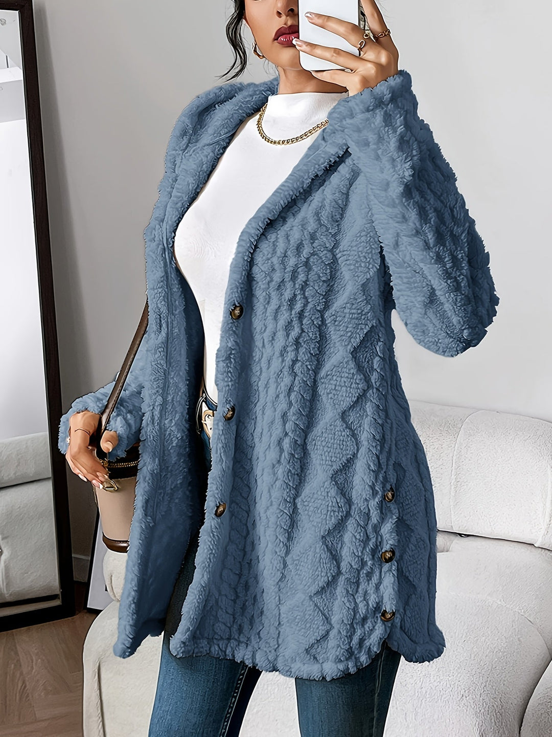 Alaia | Plush Hooded Cardigan for Cozy Comfort 2