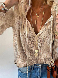 Alanna | Top estivo leggero in cotone a maniche lunghe