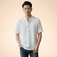 Ben| Camicia da uomo in lino leggera e traspirante