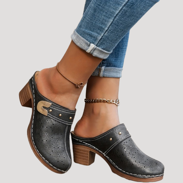 Alice | Classic Block Heel Clogs for Women 0