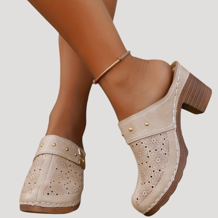 Alice | Classic Block Heel Clogs for Women 4