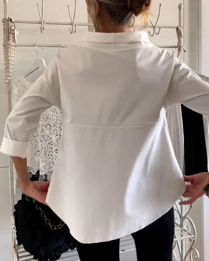 Alice | Elegant Bateau Neck Drop-Shoulder Top 5