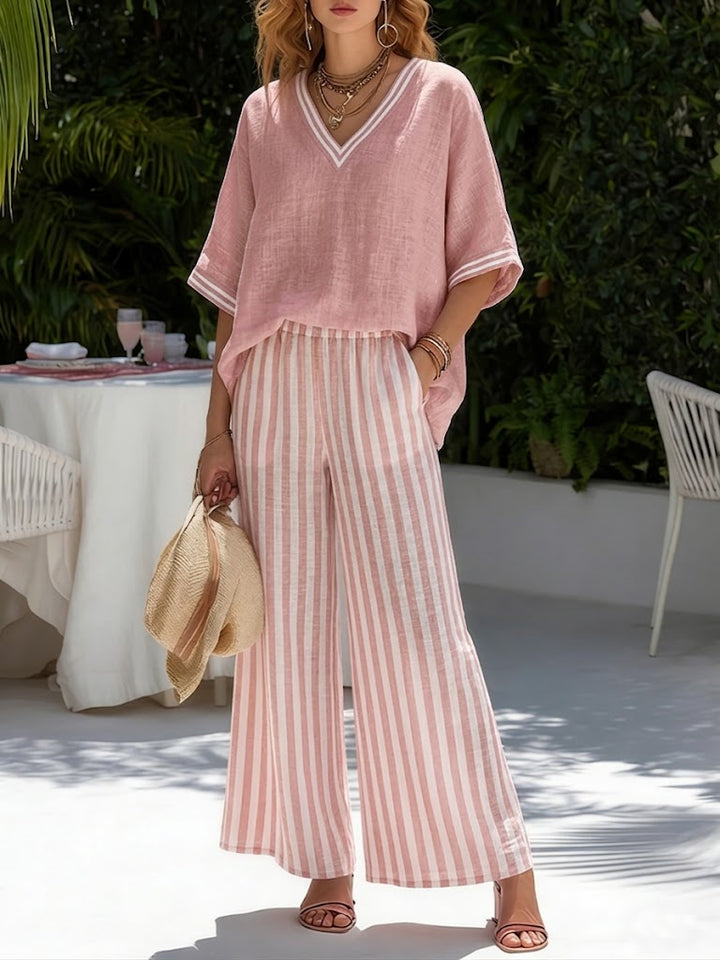Alira | Lightweight Women's Set – Comfortable Cotton-Linen Loungewear Two Piece Sets 1