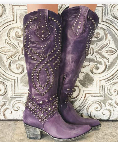 Alisha | Vintage High-Cut Boots 9