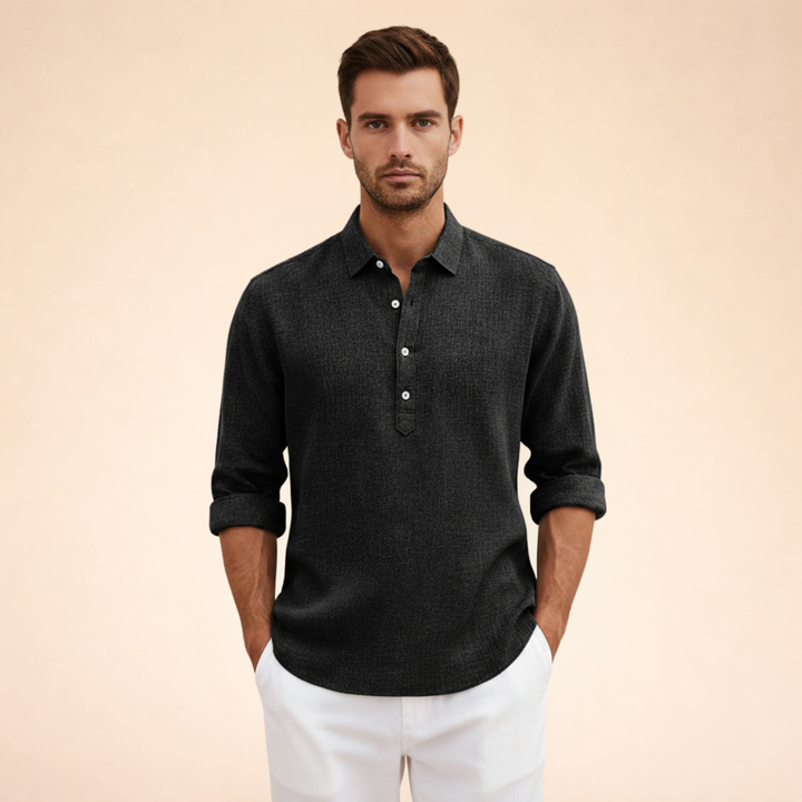 Alton | Men's Polo Shirt – Elegant, Lightweight & Breathable Linen 2