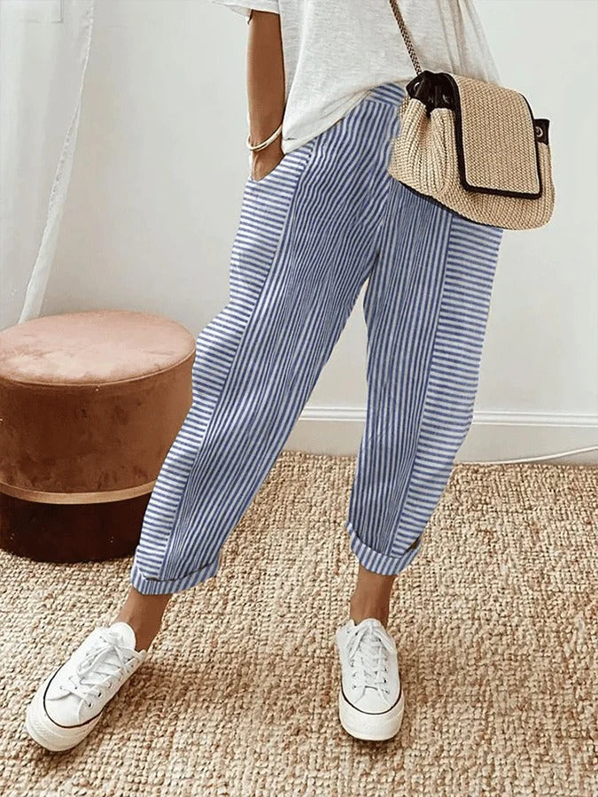 Alyssa | Lightweight, Flattering & Versatile Linen Pants Women 0