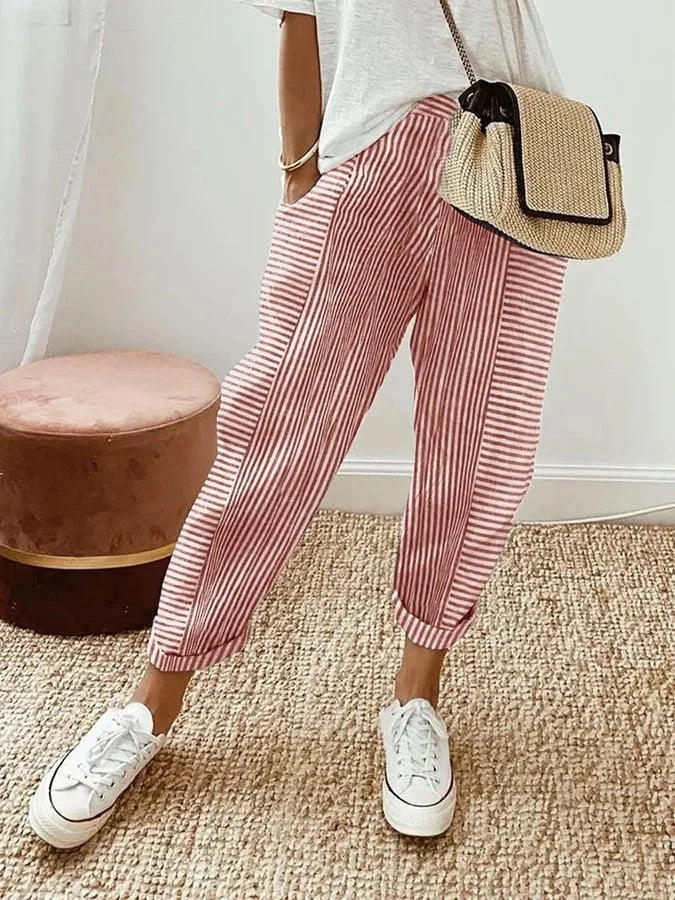 Alyssa | Lightweight, Flattering & Versatile Linen Pants Women 1