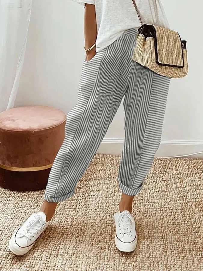 Alyssa | Lightweight, Flattering & Versatile Linen Pants Women 3