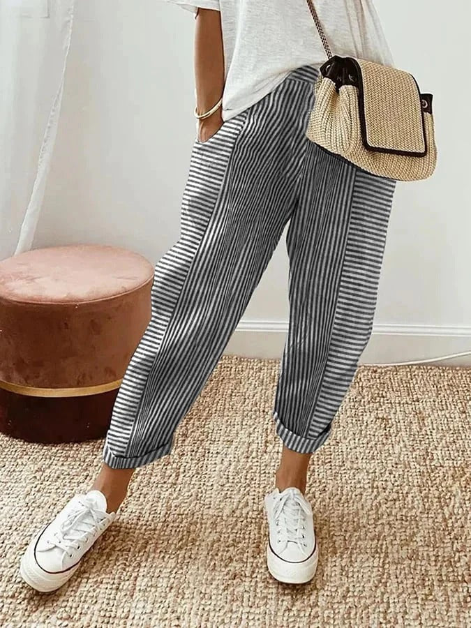 Alyssa | Lightweight, Flattering & Versatile Linen Pants Women 4