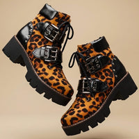 Charlotte | Bold and Elegant Buckle Ankle Boots