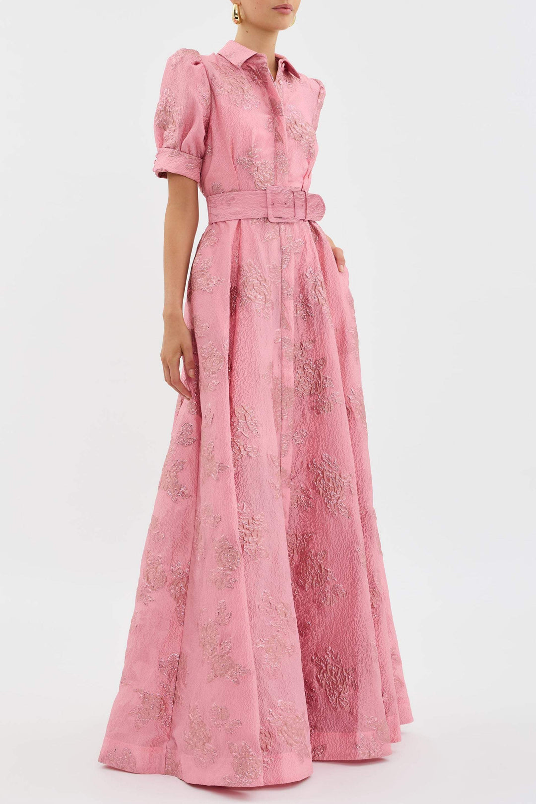 Anabella | Elegant Floral Women’s Dress – Short Puff Sleeves for Wedding Guest & Formal Events 3