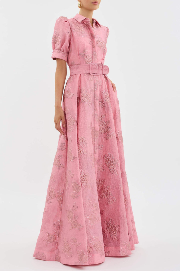 Anabella | Elegant Floral Women’s Dress – Short Puff Sleeves for Wedding Guest & Formal Events 3
