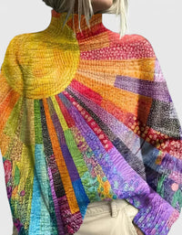 Chloe | Vibrant And Comfortable Loose Turtleneck Sweater