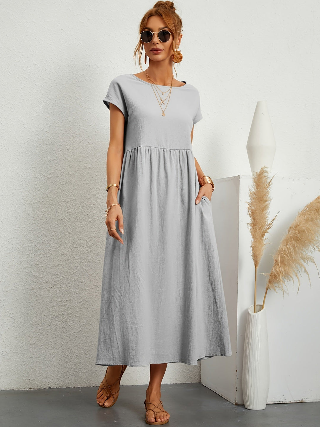 Annabeth | casual summer dress with loose pockets 13
