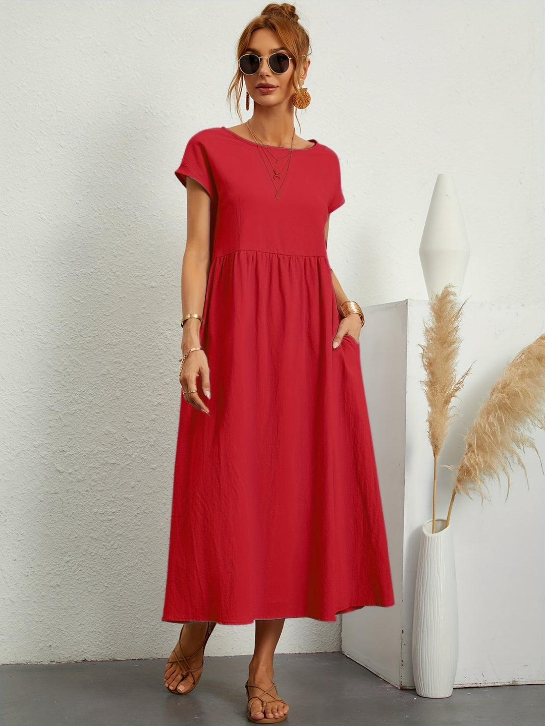 Annabeth | casual summer dress with loose pockets 14