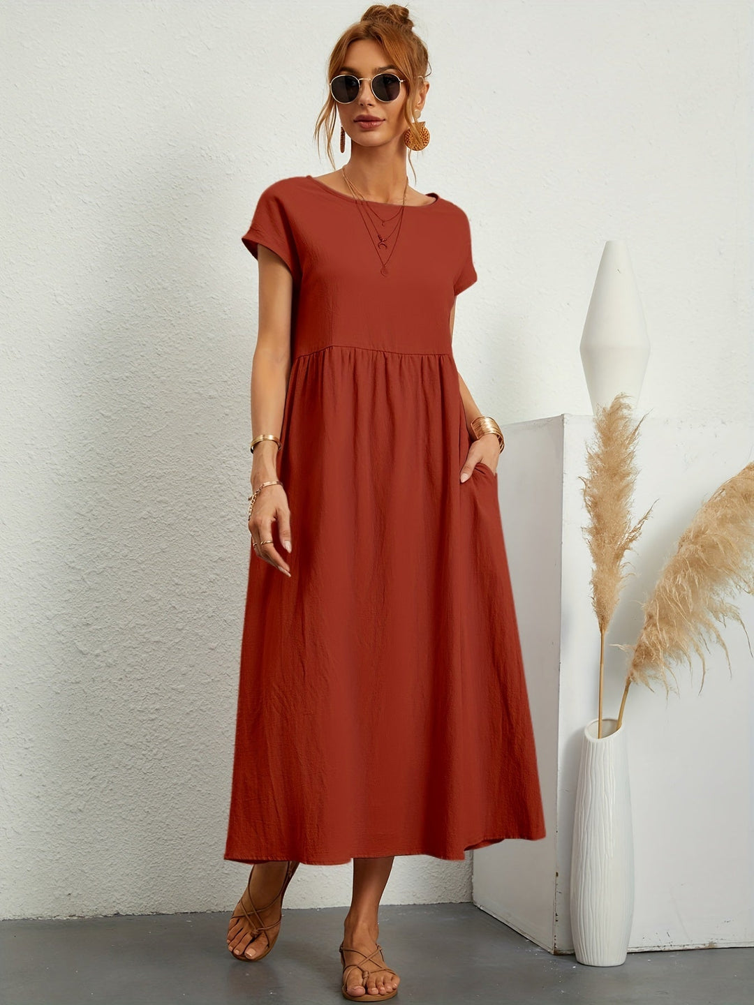 Annabeth | casual summer dress with loose pockets 17