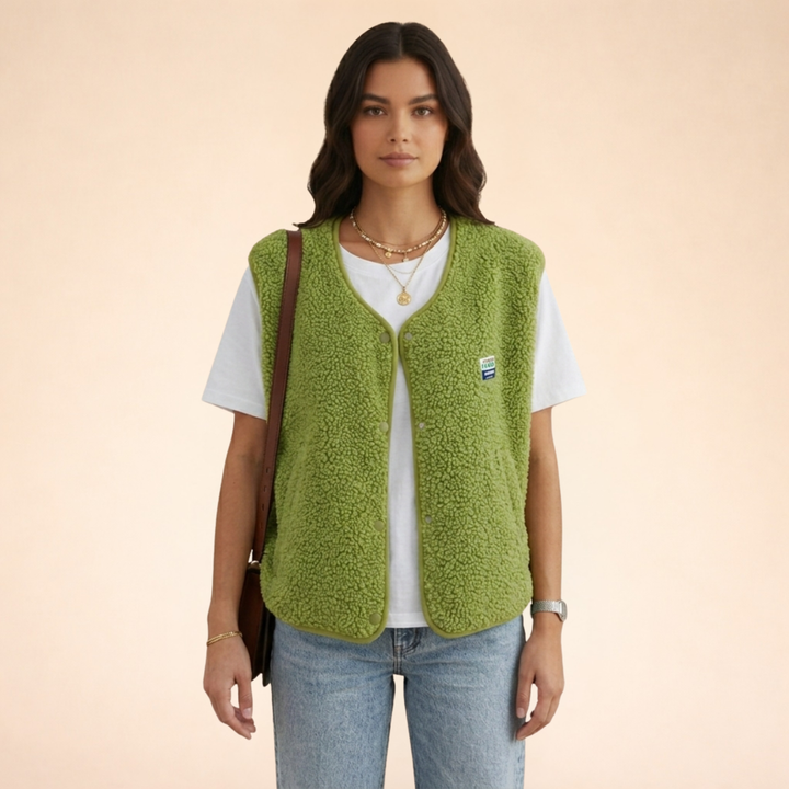 Aria | Cozy Sherpa Fleece Vest 0