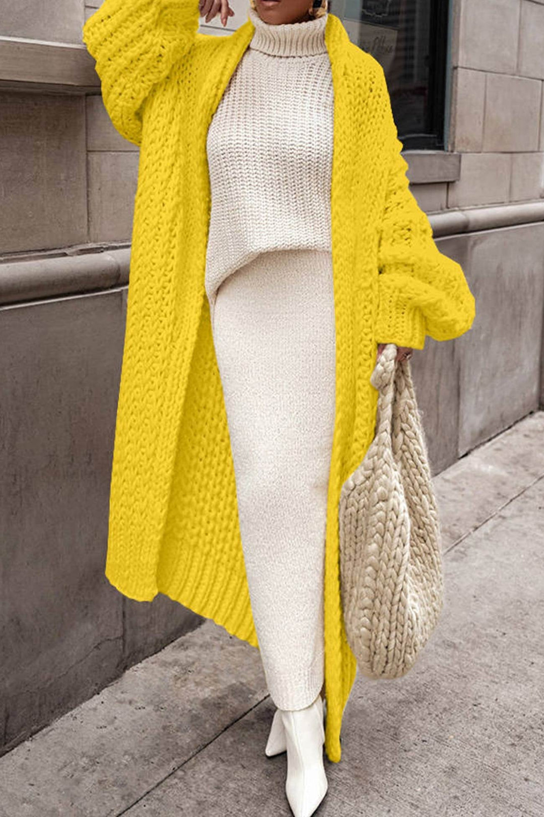 Aria | Open-Front and Stylish Knit Longline Cardigan 7