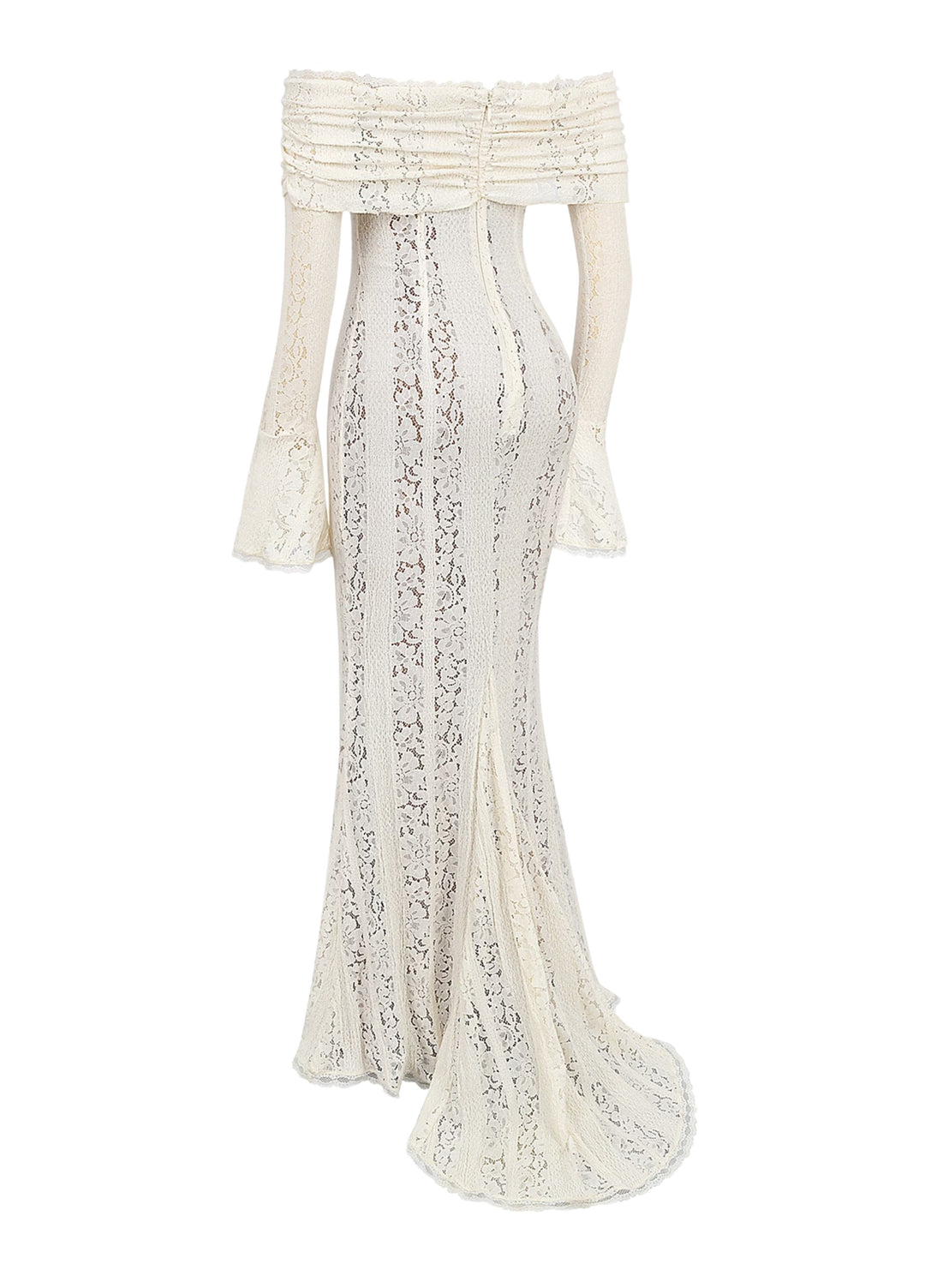 Arielle | Elegant White Maxi Dress – Flattering Lace Design for Women 8