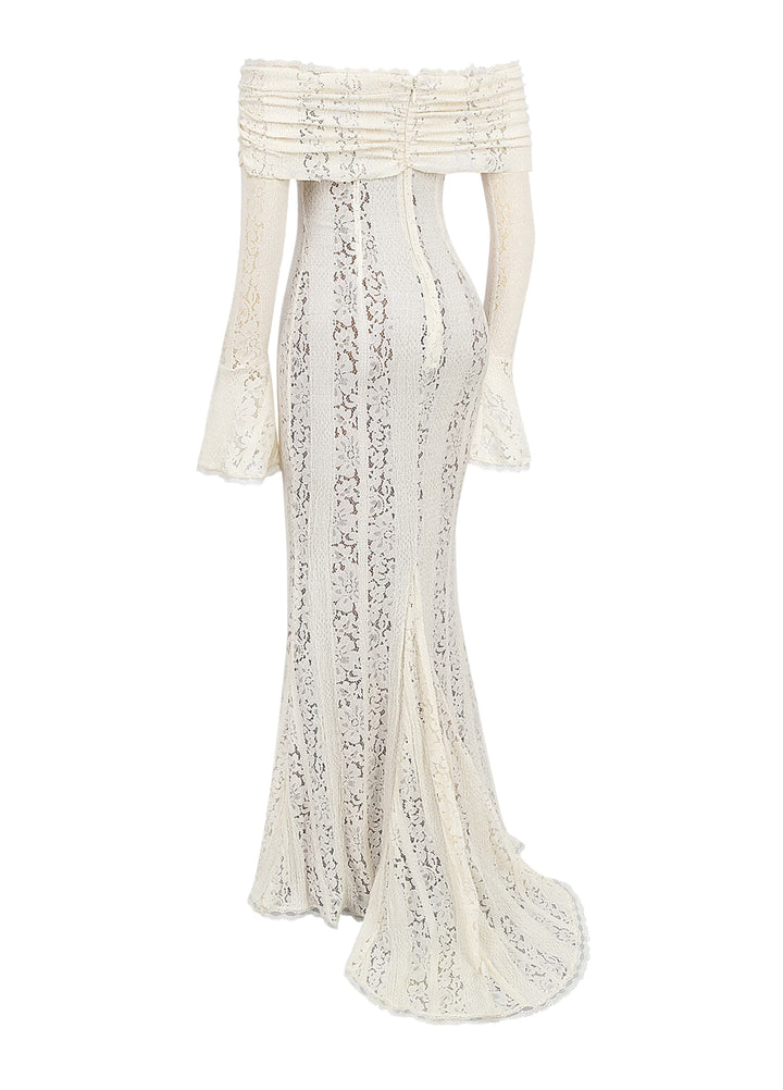 Arielle | Elegant White Maxi Dress – Flattering Lace Design for Women 8
