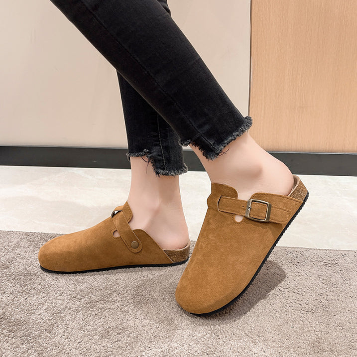 Asher | Flat Clogs with Belt 2