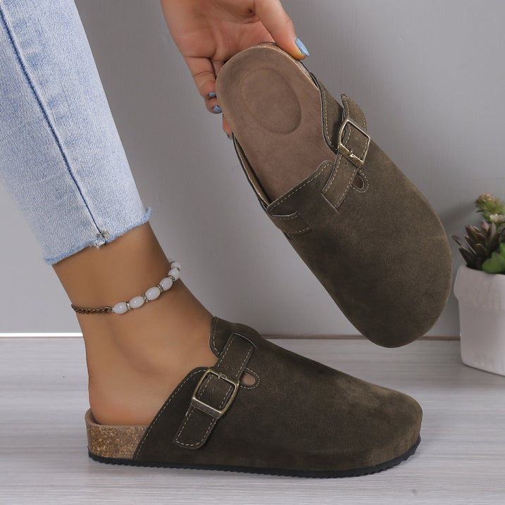 Asher | Flat Clogs with Belt 3