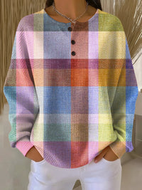 Grace | Cozy Waffle Knit Thermal Sweater