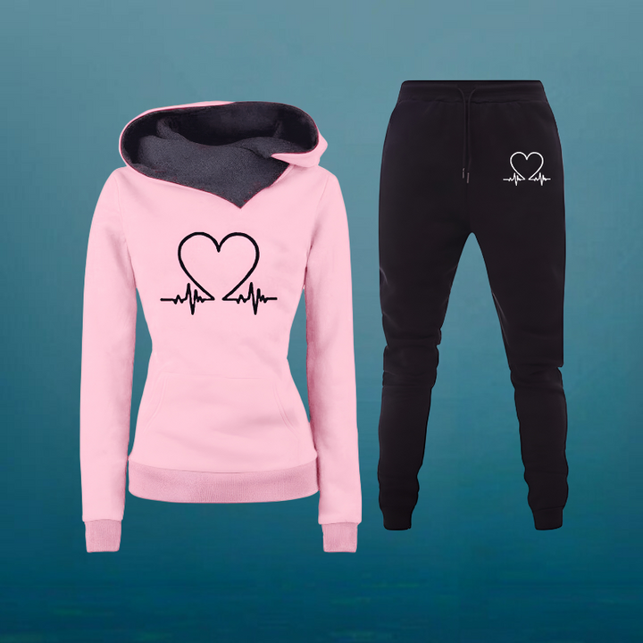 Aurora | Printed tracksuit with heartbeat 1