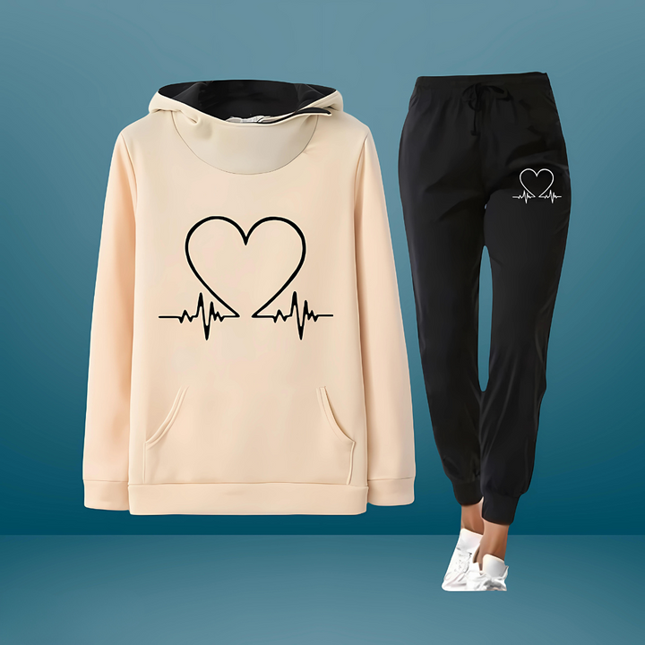 Aurora | Printed tracksuit with heartbeat 4