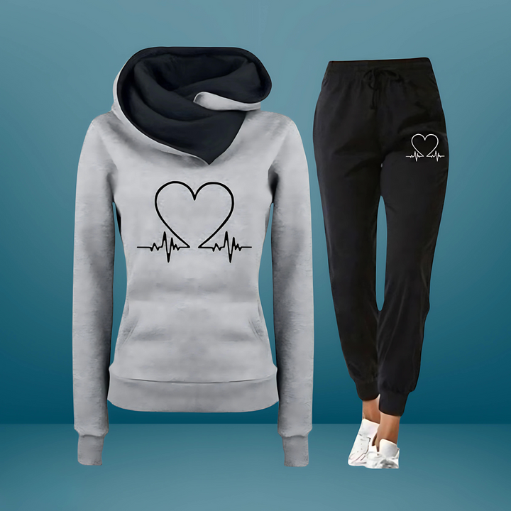 Aurora | Printed tracksuit with heartbeat 5