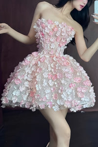 Olivia | Exquisite And Sculptural Floral Mini Dress