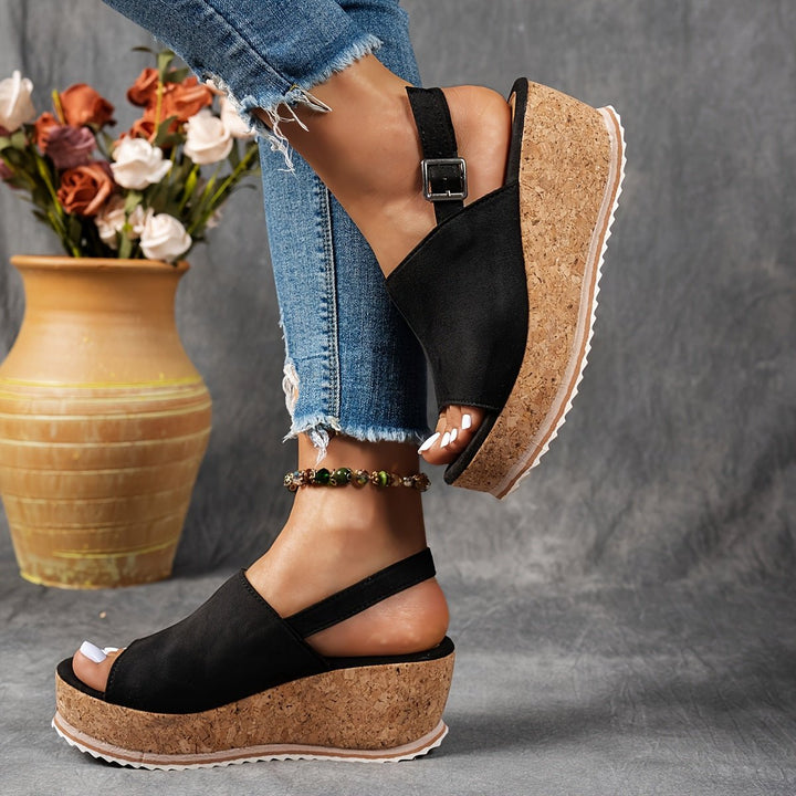 Ava | Comfortable Platform Wedge Sandals 7