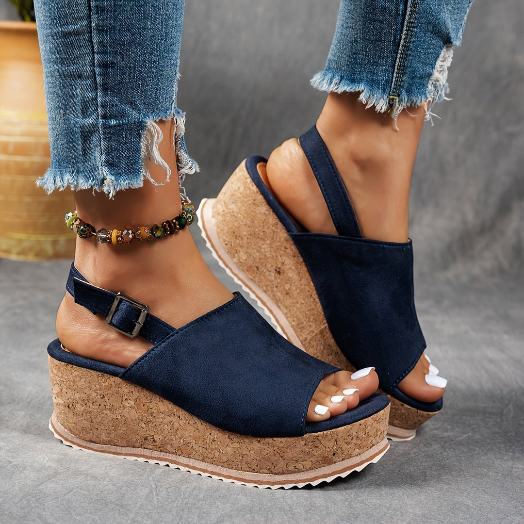 Ava | Comfortable Platform Wedge Sandals 8