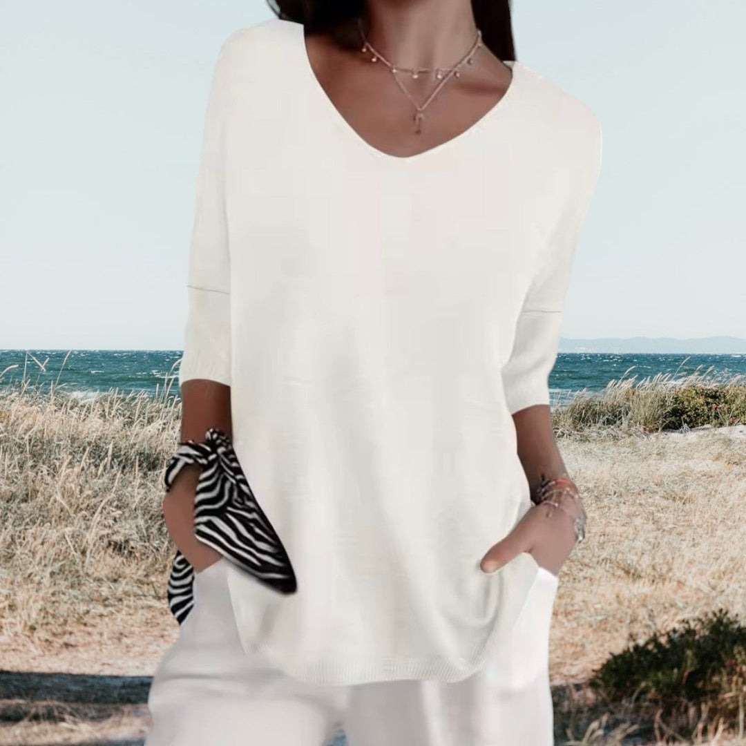 Bella | Lightweight V-Neck, Summer Style 12