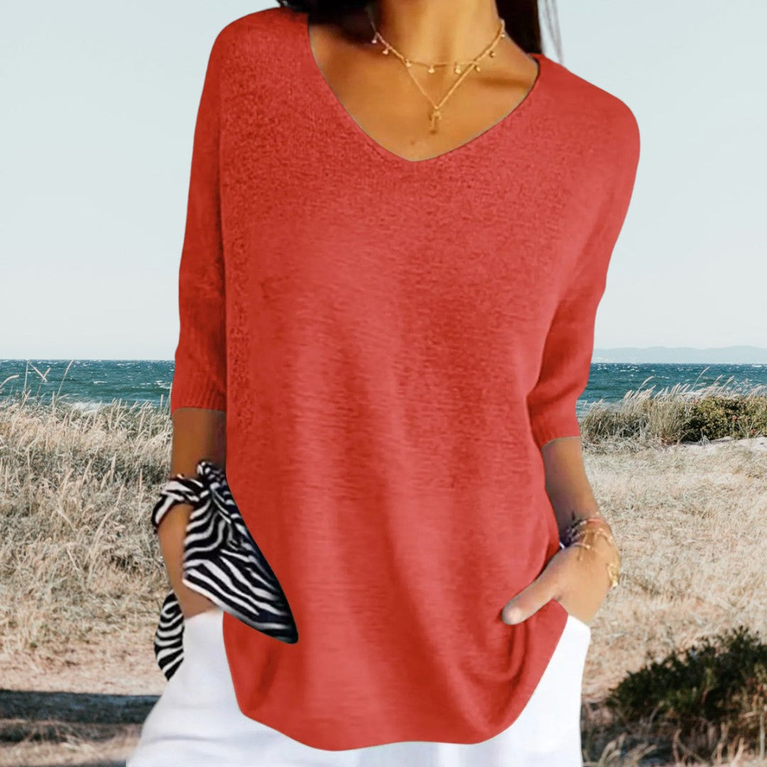 Bella | Lightweight V-Neck, Summer Style 13