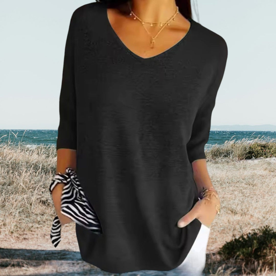 Bella | Lightweight V-Neck, Summer Style 6