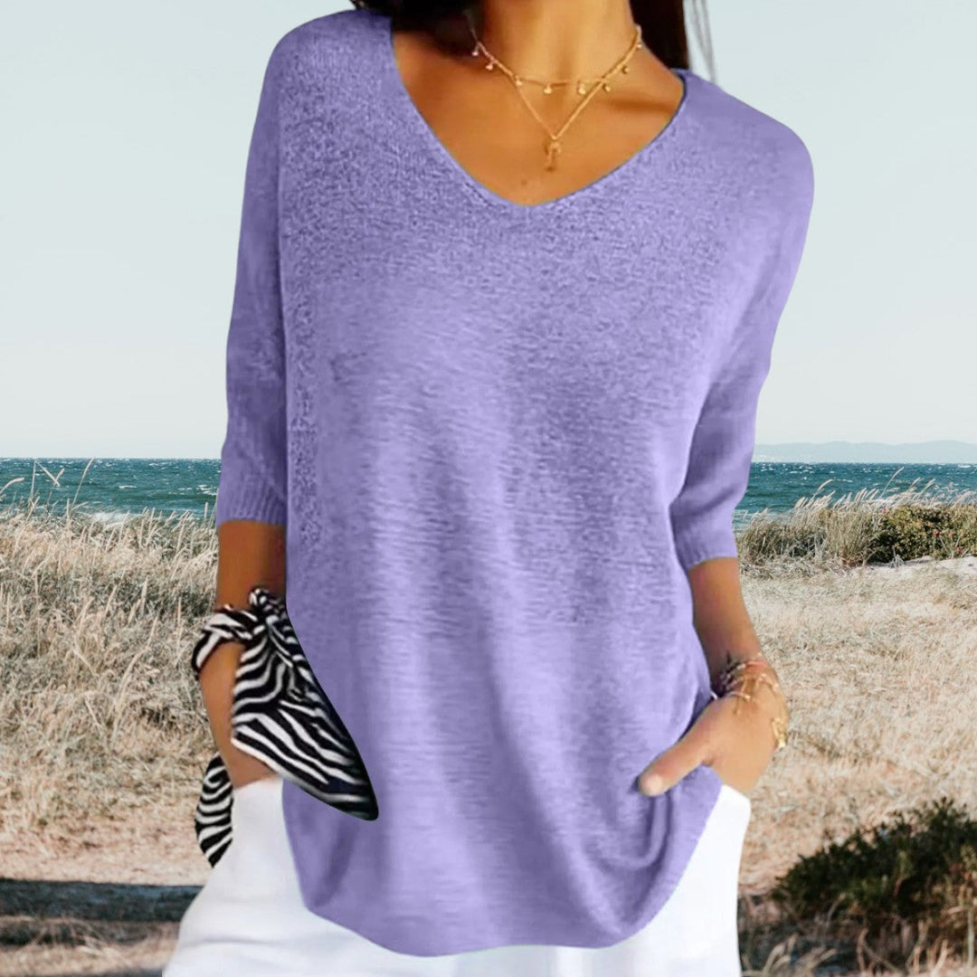 Bella | Lightweight V-Neck, Summer Style 7