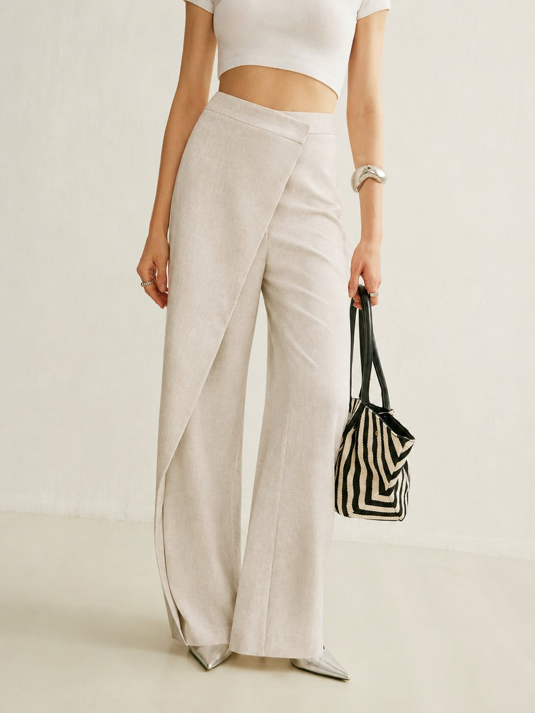Camila | Elegant And Polished Asymmetric Wrap Pants 0