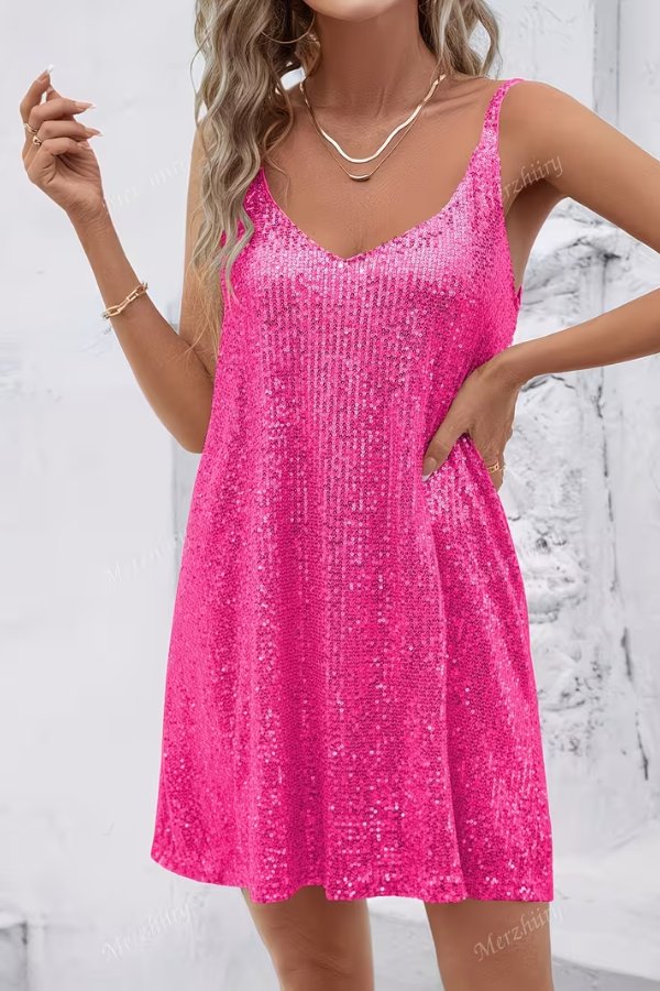 Camila | Shimmering Sequin Mini Party Dress 8