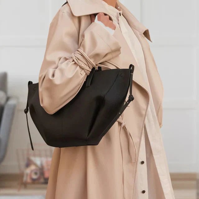 Camille | Oversized Vintage PU Leather Tote Bag 6