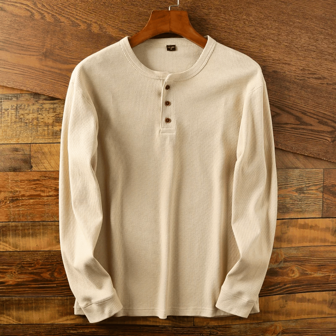 Charles | Heritage Cotton Henley T-Shirt 3