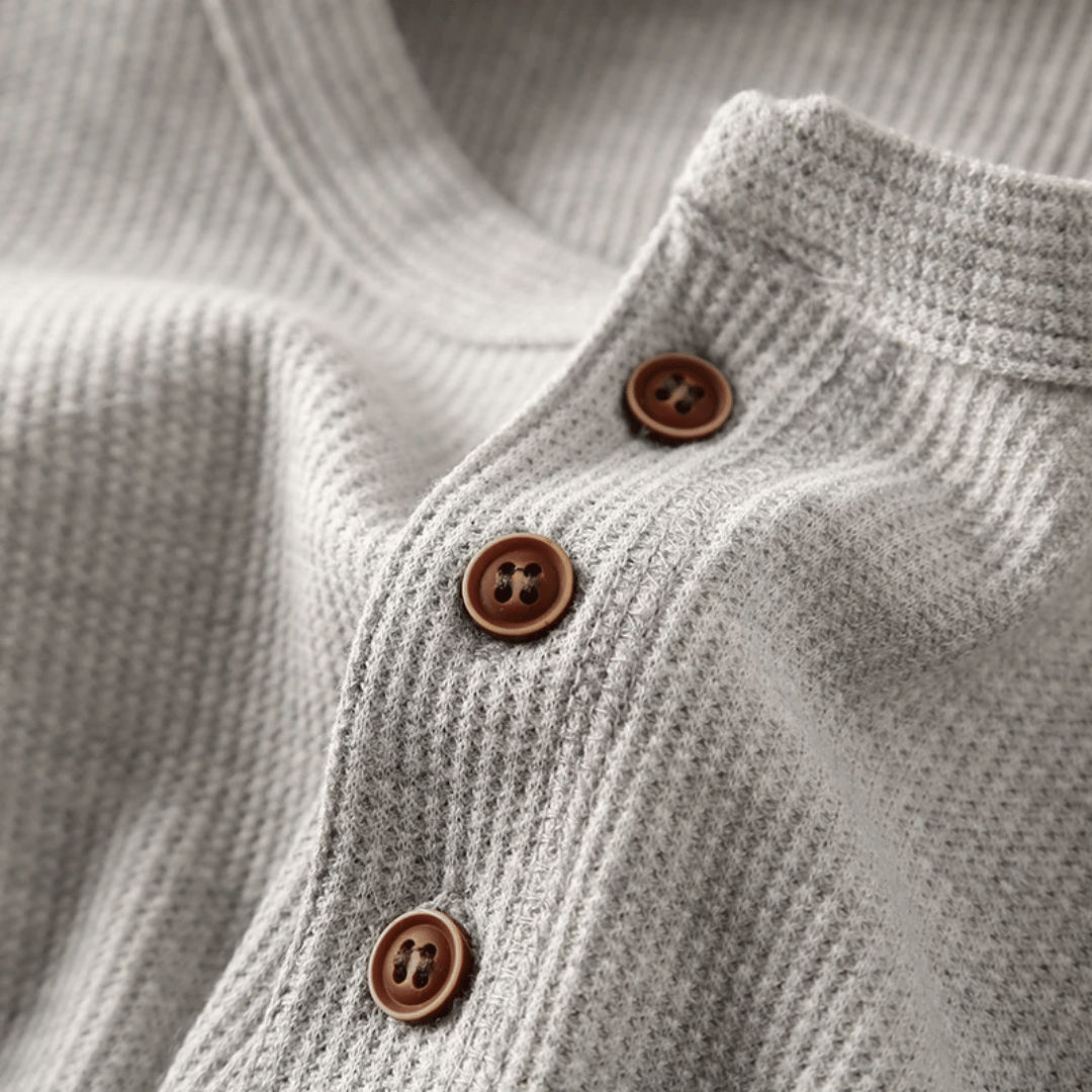 Charles | Heritage Cotton Henley T-Shirt 7