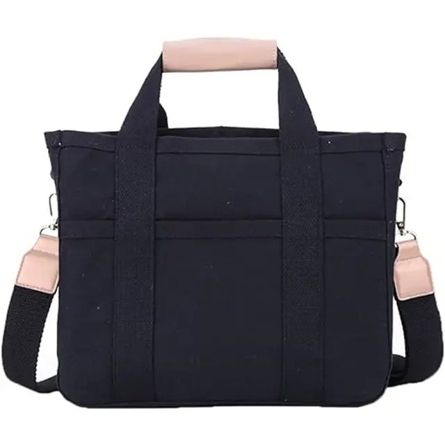Charlotte | Spacious Multi-Pocket Canvas Tote Bag 5
