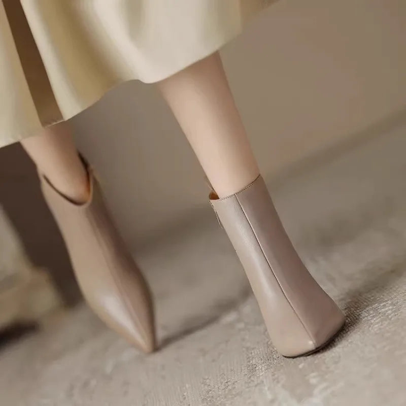 Chloe | Chic And Elegant Kitten Heel Boots 4