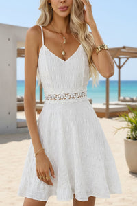 Lily | Elegant And Chic Lace-Waist Mini Dress