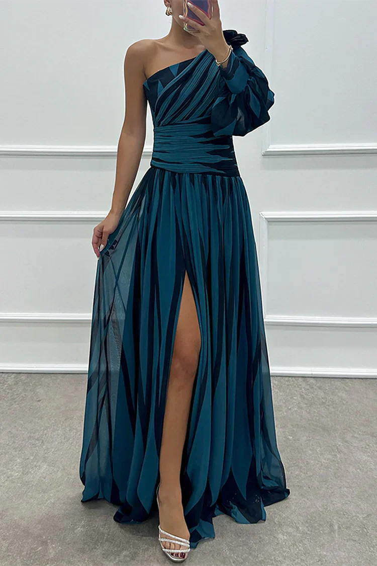 Chloe | Sophisticated Wedding Guest Dress with One-Shoulder Design 8
